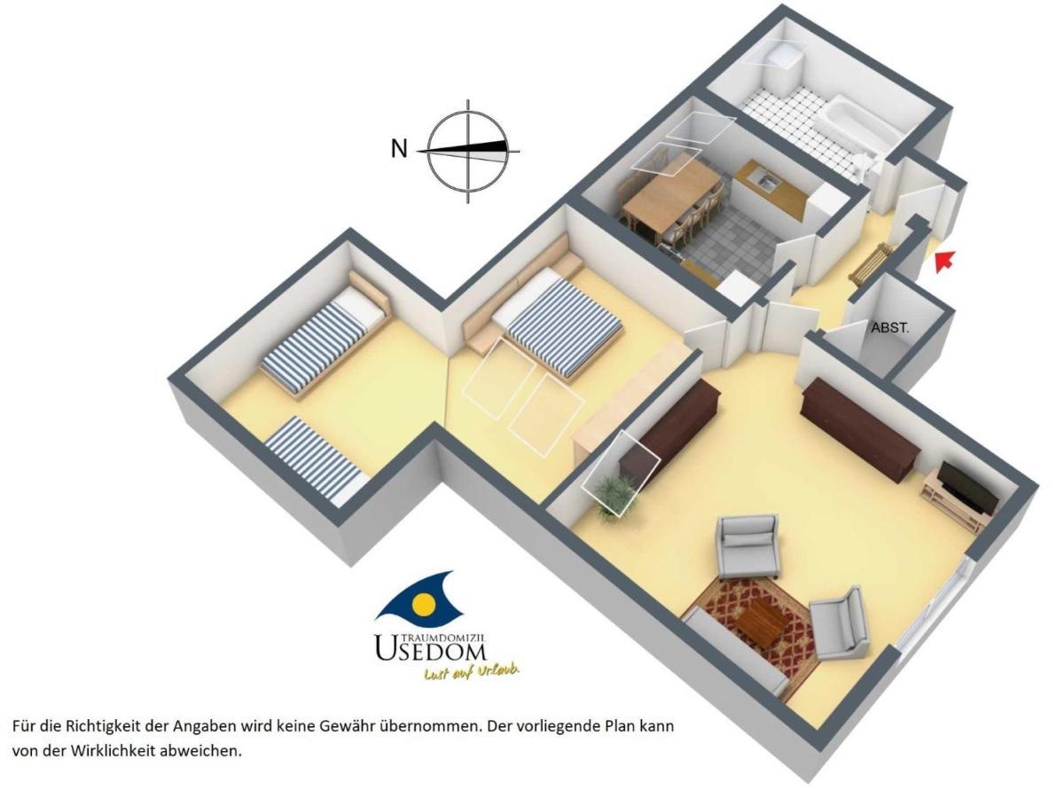 Villa Malve Whg 10 Heringsdorf Zewnętrze zdjęcie